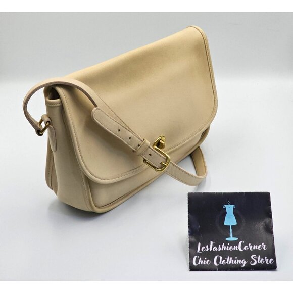 Vintage Coach Women's Bone Leather City Bag 9790 Crossbody Shoulder Bag 2419 - Picture 3 of 13